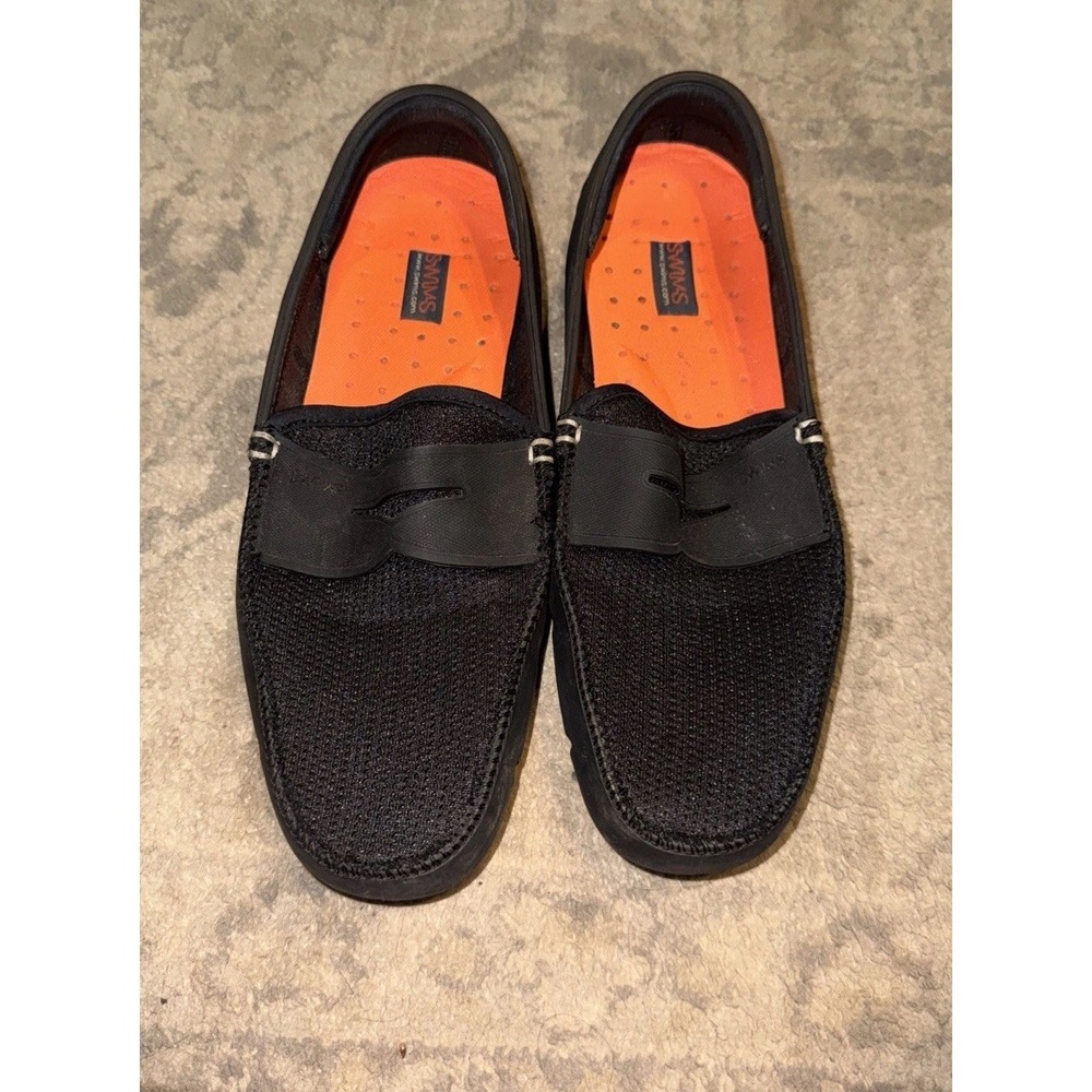 Swims Black Mesh Loafers Men's Slip On Shoes Comfort Breathable Casual Size 10
